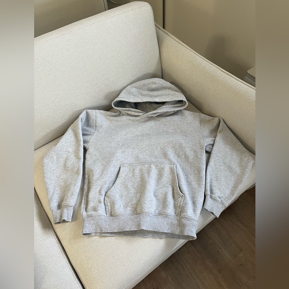 TNA HEATHER CHROME GREY COZY SWEATFLEECE HOODIE ARITZIA SIZE XS